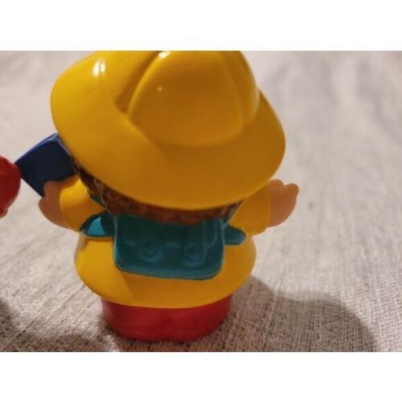 Fisher Price Little People Lot of 2 School Crossing Guard Girl Yellow Raincoat - Picture 7 of 10